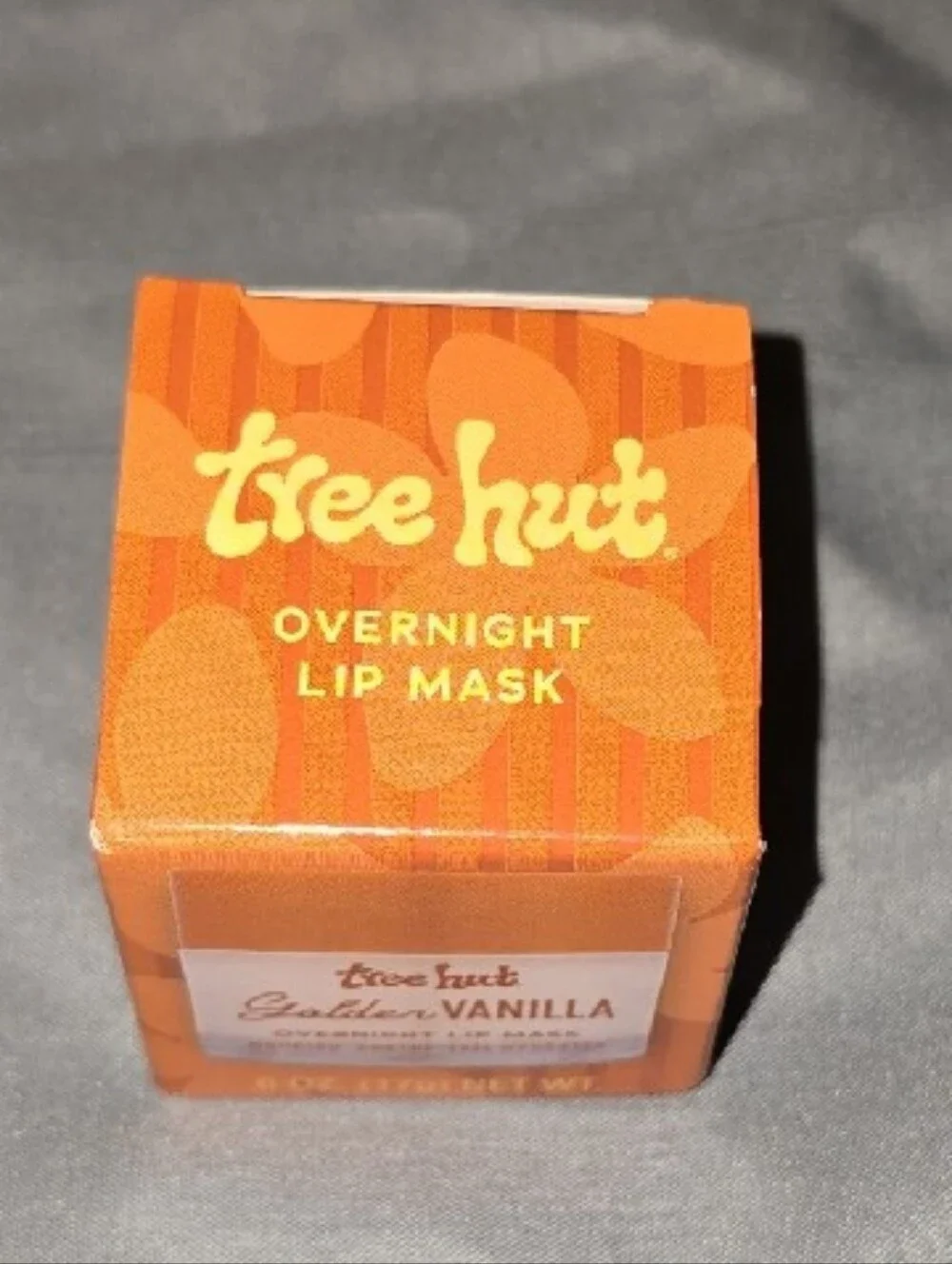Tree Hut Golden Vanilla Overnight Lip Mask — Orange